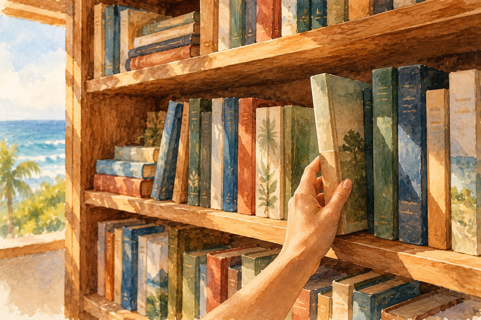 Leitura durante a estadia